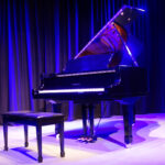 Wehl St Theatre Piano with blue lighting
